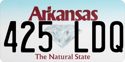 AR license plate 425LDQ