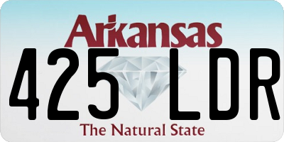 AR license plate 425LDR