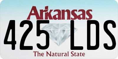 AR license plate 425LDS