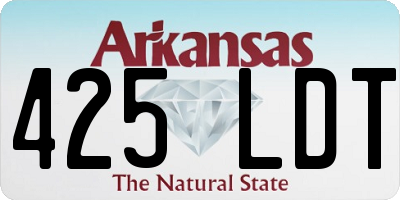 AR license plate 425LDT