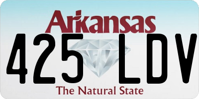 AR license plate 425LDV