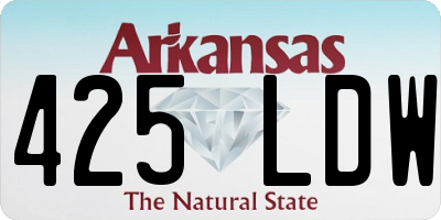 AR license plate 425LDW