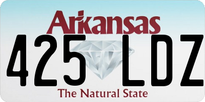 AR license plate 425LDZ