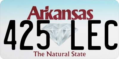 AR license plate 425LEC