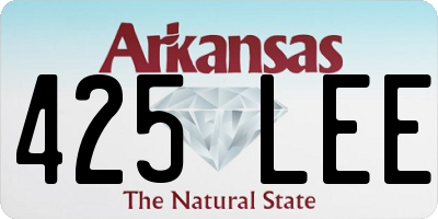 AR license plate 425LEE