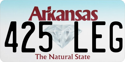 AR license plate 425LEG