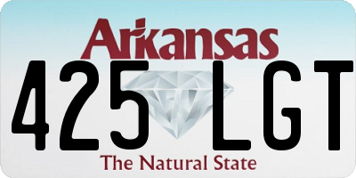 AR license plate 425LGT