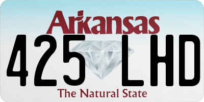 AR license plate 425LHD