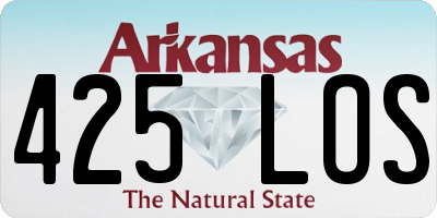 AR license plate 425LOS
