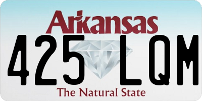 AR license plate 425LQM