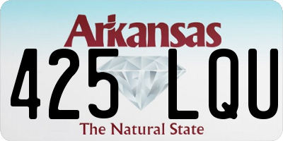 AR license plate 425LQU