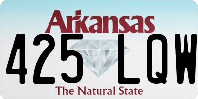 AR license plate 425LQW