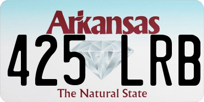 AR license plate 425LRB