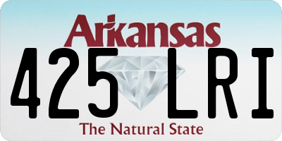 AR license plate 425LRI