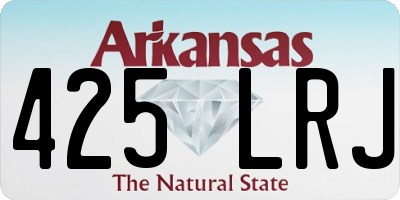 AR license plate 425LRJ