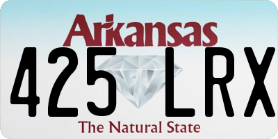 AR license plate 425LRX