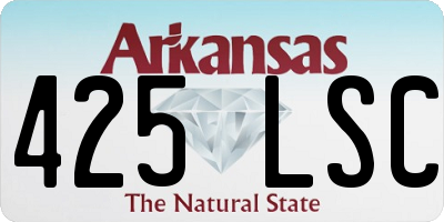 AR license plate 425LSC
