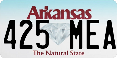 AR license plate 425MEA