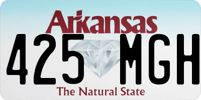 AR license plate 425MGH