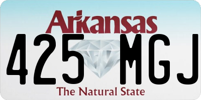AR license plate 425MGJ