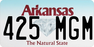 AR license plate 425MGM