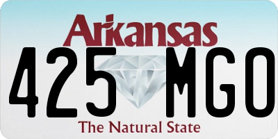 AR license plate 425MGO