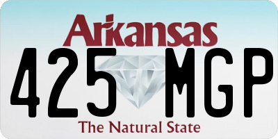 AR license plate 425MGP