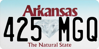 AR license plate 425MGQ