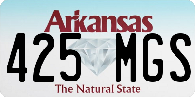 AR license plate 425MGS