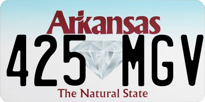 AR license plate 425MGV