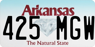 AR license plate 425MGW