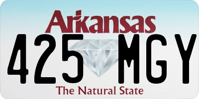 AR license plate 425MGY