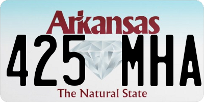 AR license plate 425MHA