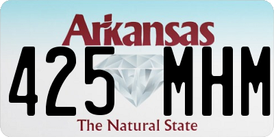 AR license plate 425MHM