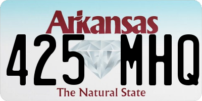 AR license plate 425MHQ