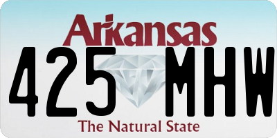 AR license plate 425MHW