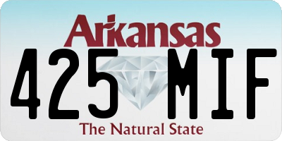 AR license plate 425MIF