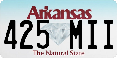 AR license plate 425MII