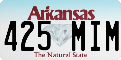 AR license plate 425MIM