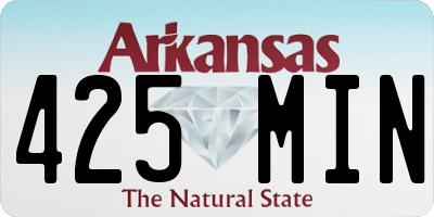 AR license plate 425MIN