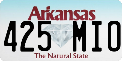 AR license plate 425MIO