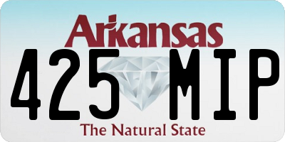 AR license plate 425MIP