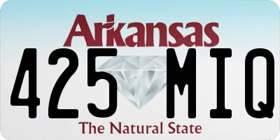 AR license plate 425MIQ