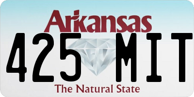 AR license plate 425MIT