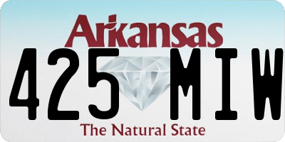 AR license plate 425MIW