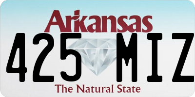 AR license plate 425MIZ