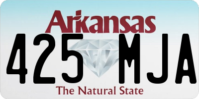 AR license plate 425MJA