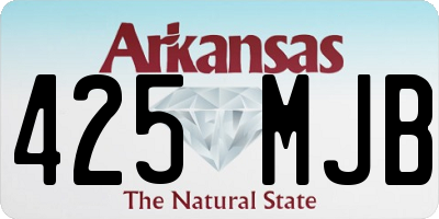 AR license plate 425MJB