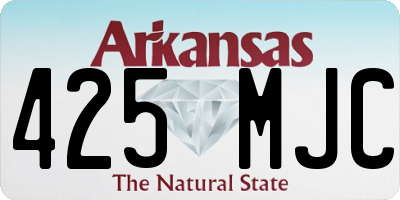 AR license plate 425MJC