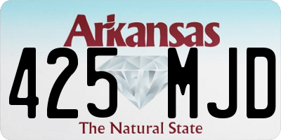 AR license plate 425MJD
